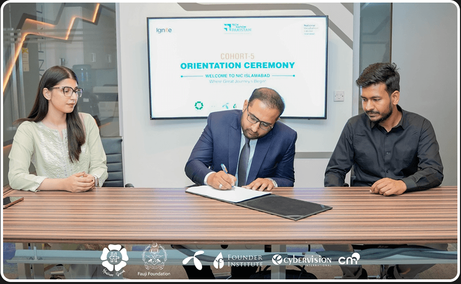 Signing ceremony at NIC Islamabad