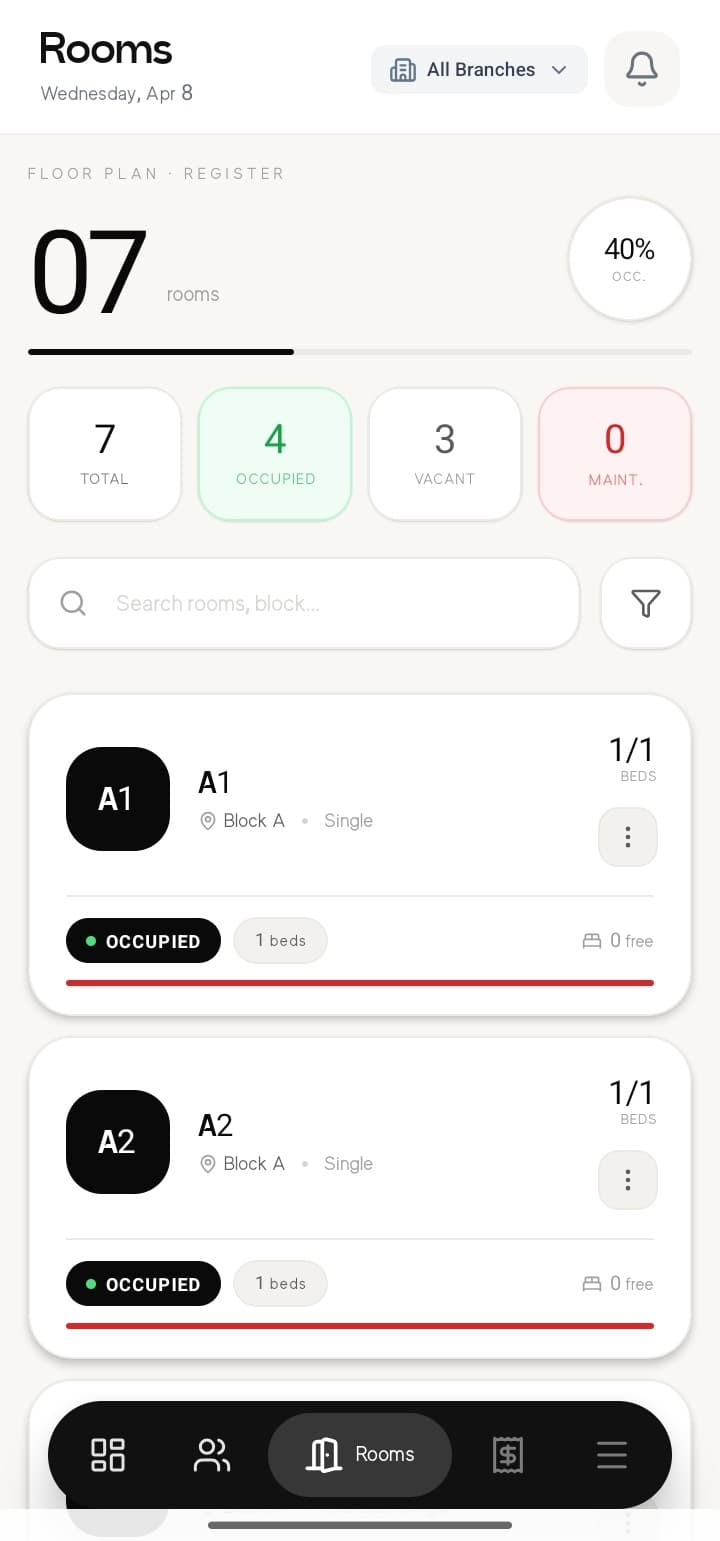 Rooms — mobile