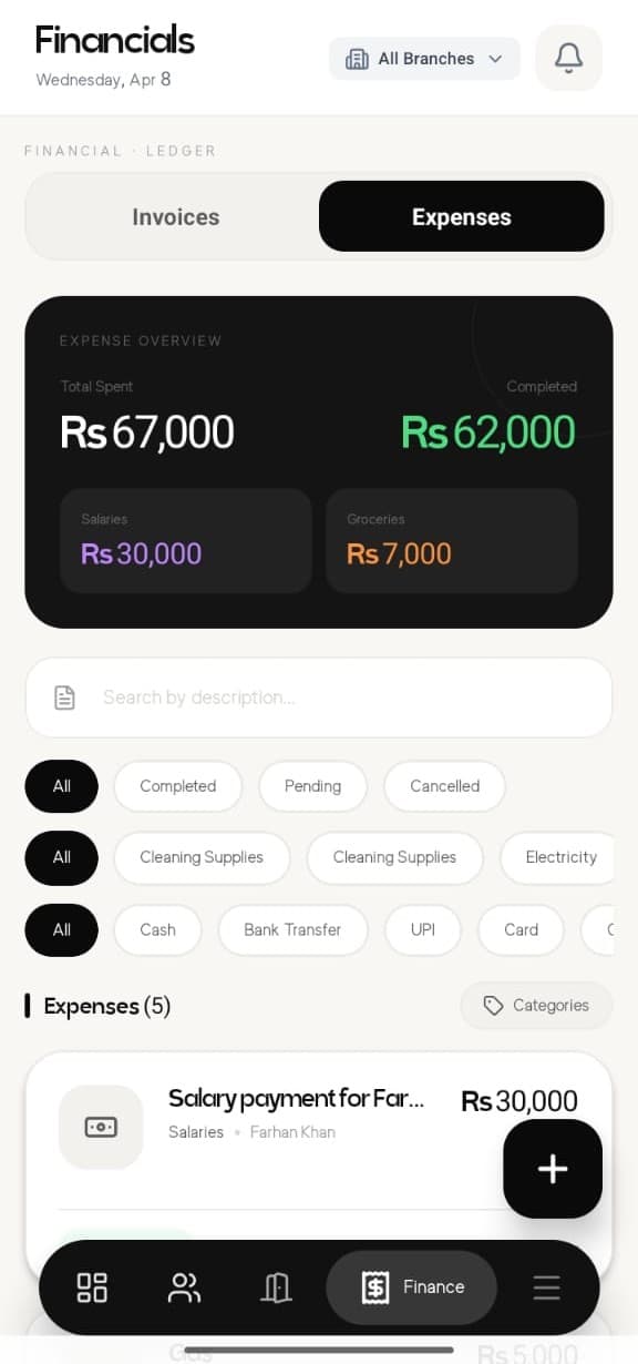 Expenses — mobile