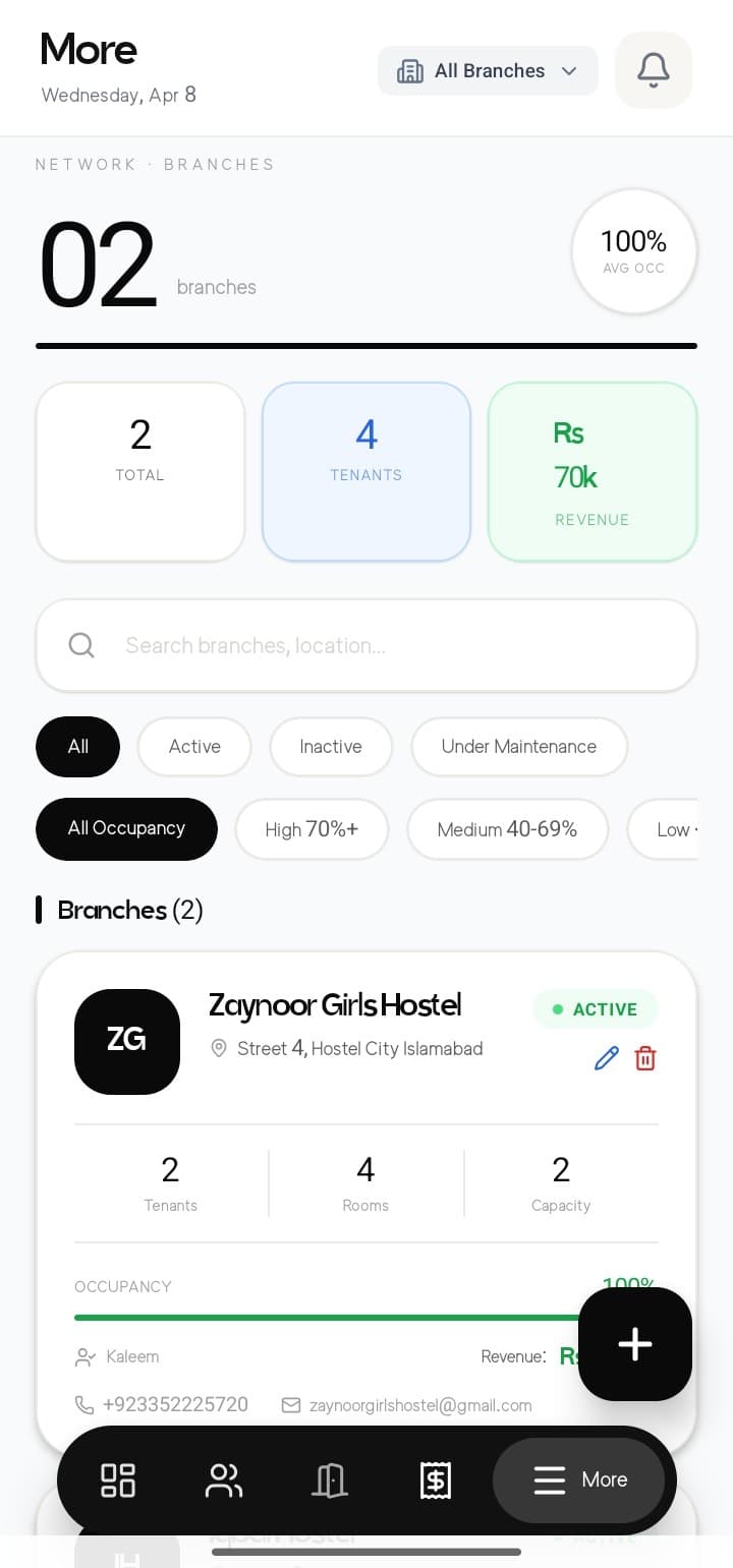 Multi-Branch — mobile