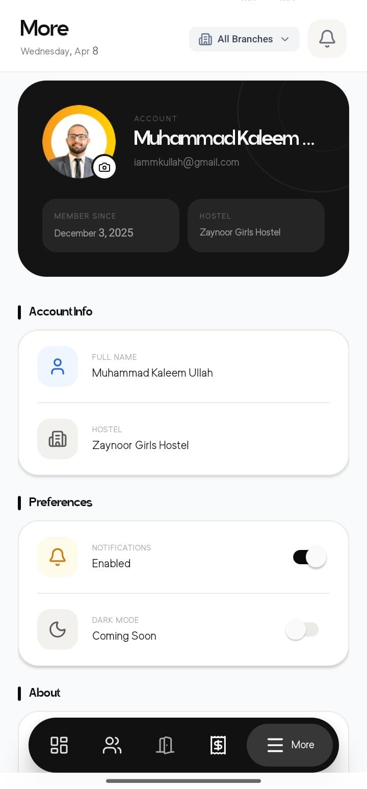 Account — mobile